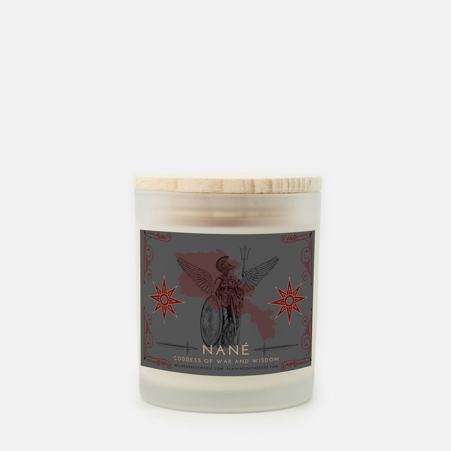 Nane, Armenian Goddess of War 11oz Frosted Glass Candle