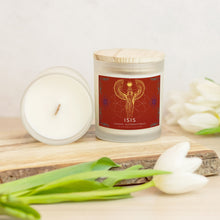 Load image into Gallery viewer, Isis, Ancient Egyptian Goddess 11oz Frosted Glass Candle
