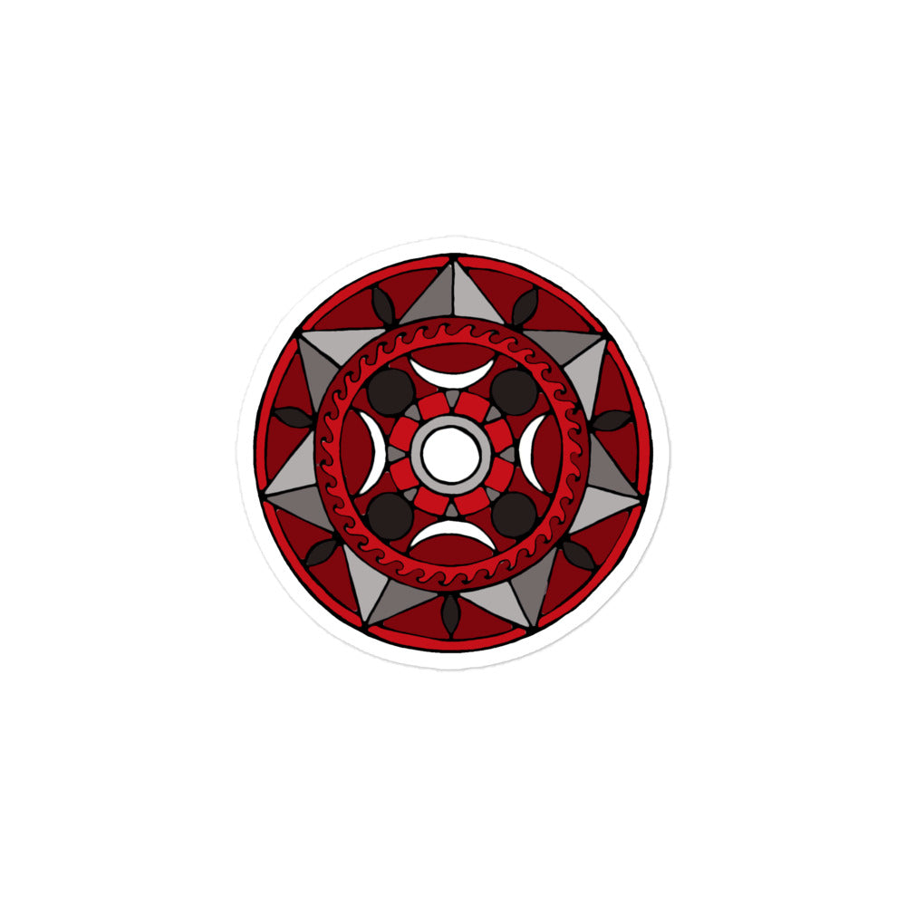 Blood Moon Hex Sticker