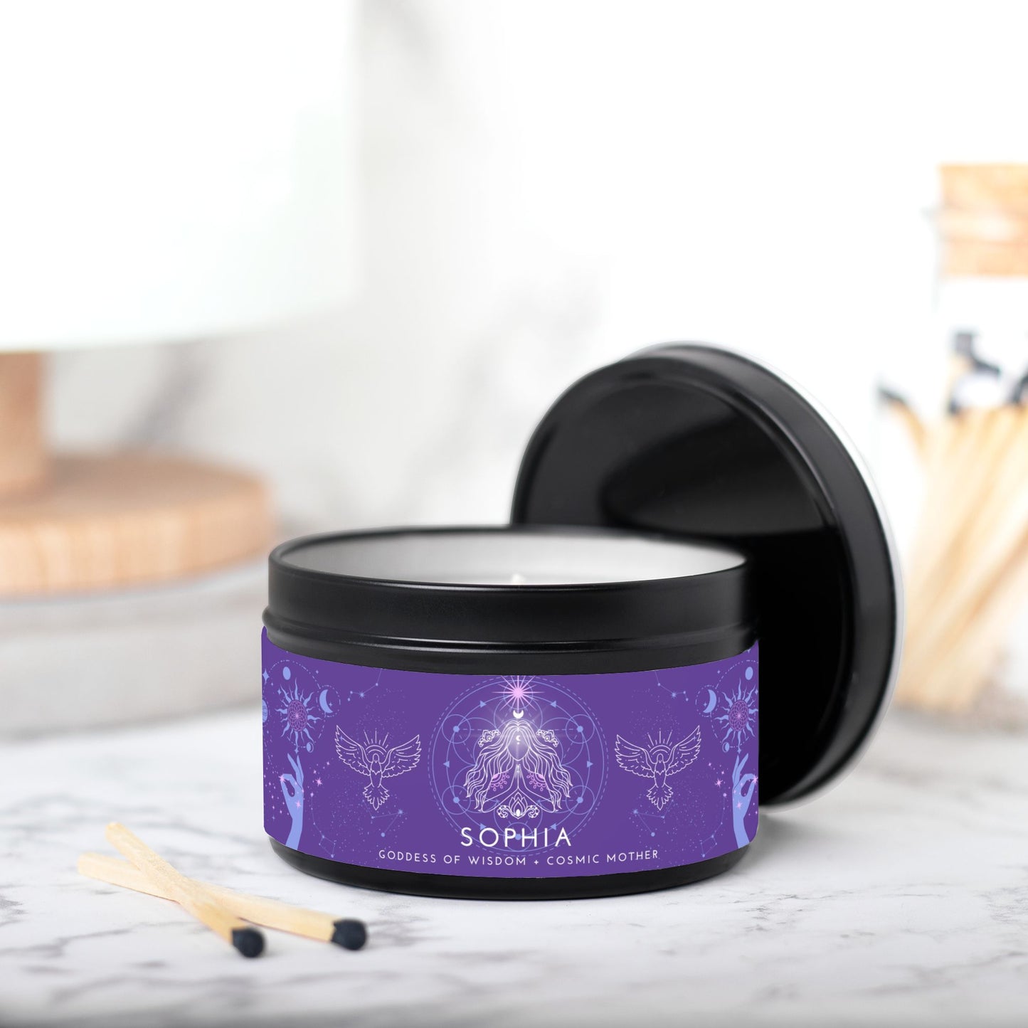 Sophia, Goddess of Wisdom 8oz Candle