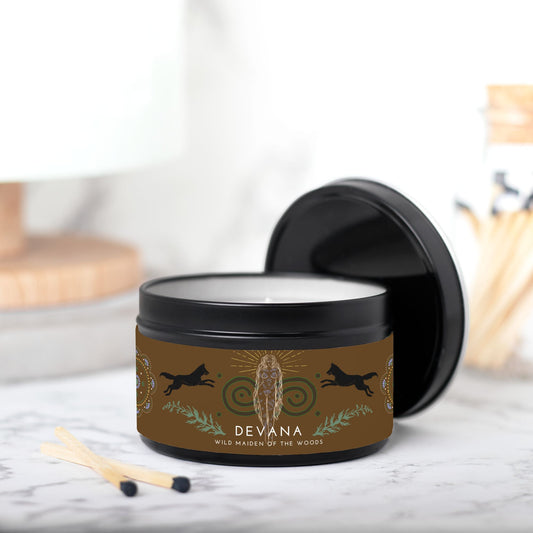 Devana, Wild Maiden of the Woods 8oz Candle