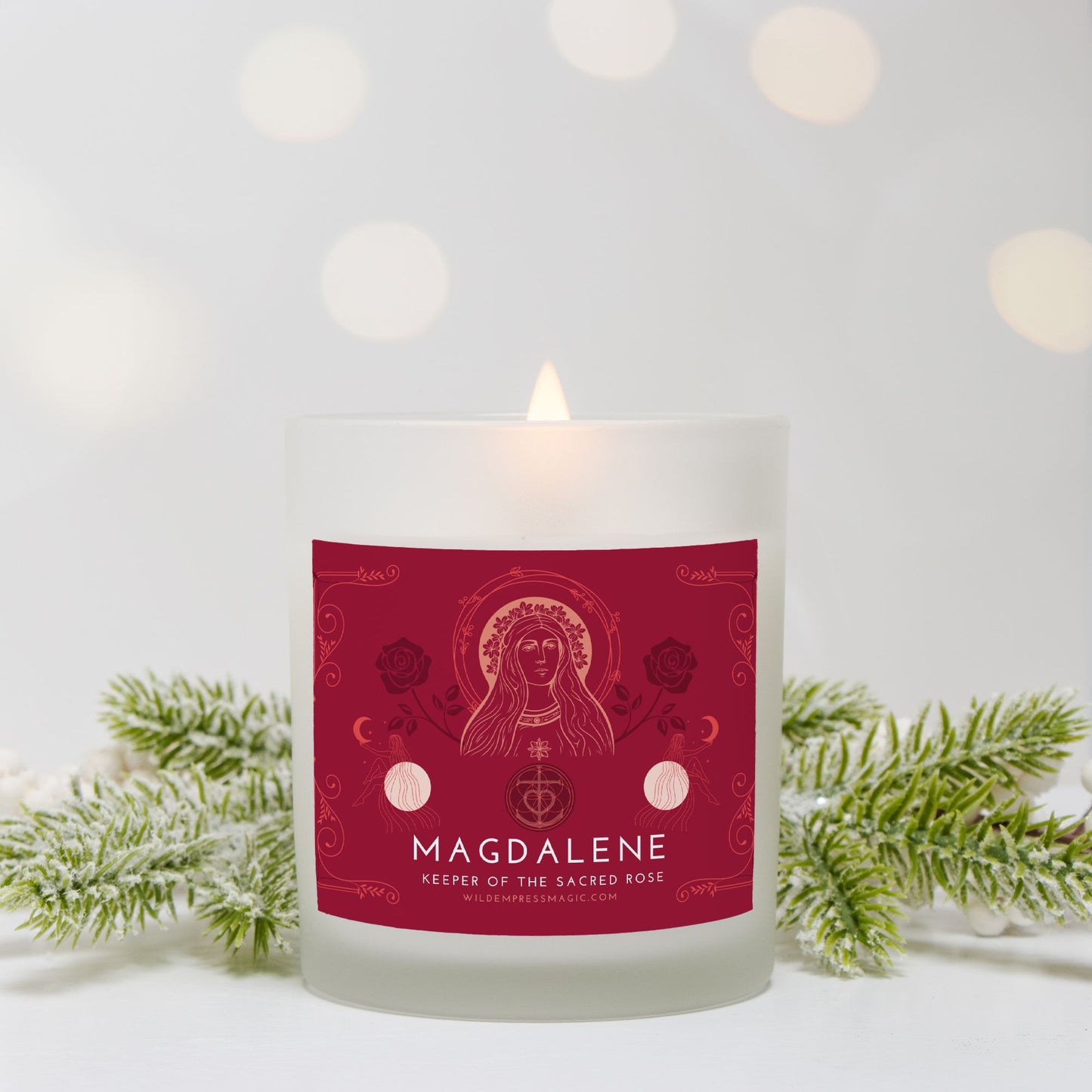 Mystic Magdalene 11oz Frosted Glass Candle