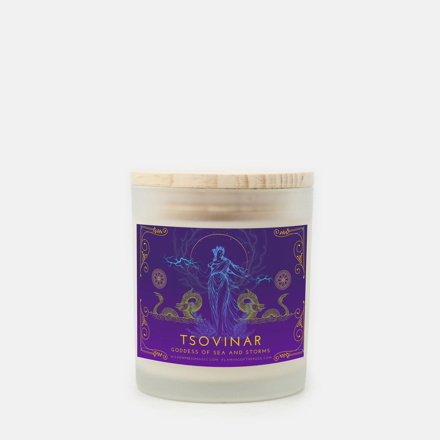 Tsovinar, Armenian Goddess of the Sea 11oz Frosted Glass Candle