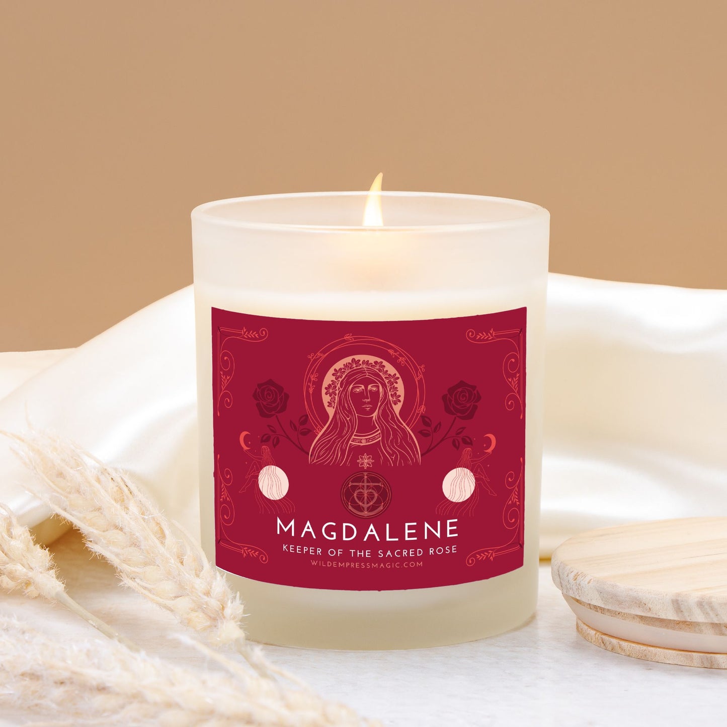 Mystic Magdalene 11oz Frosted Glass Candle