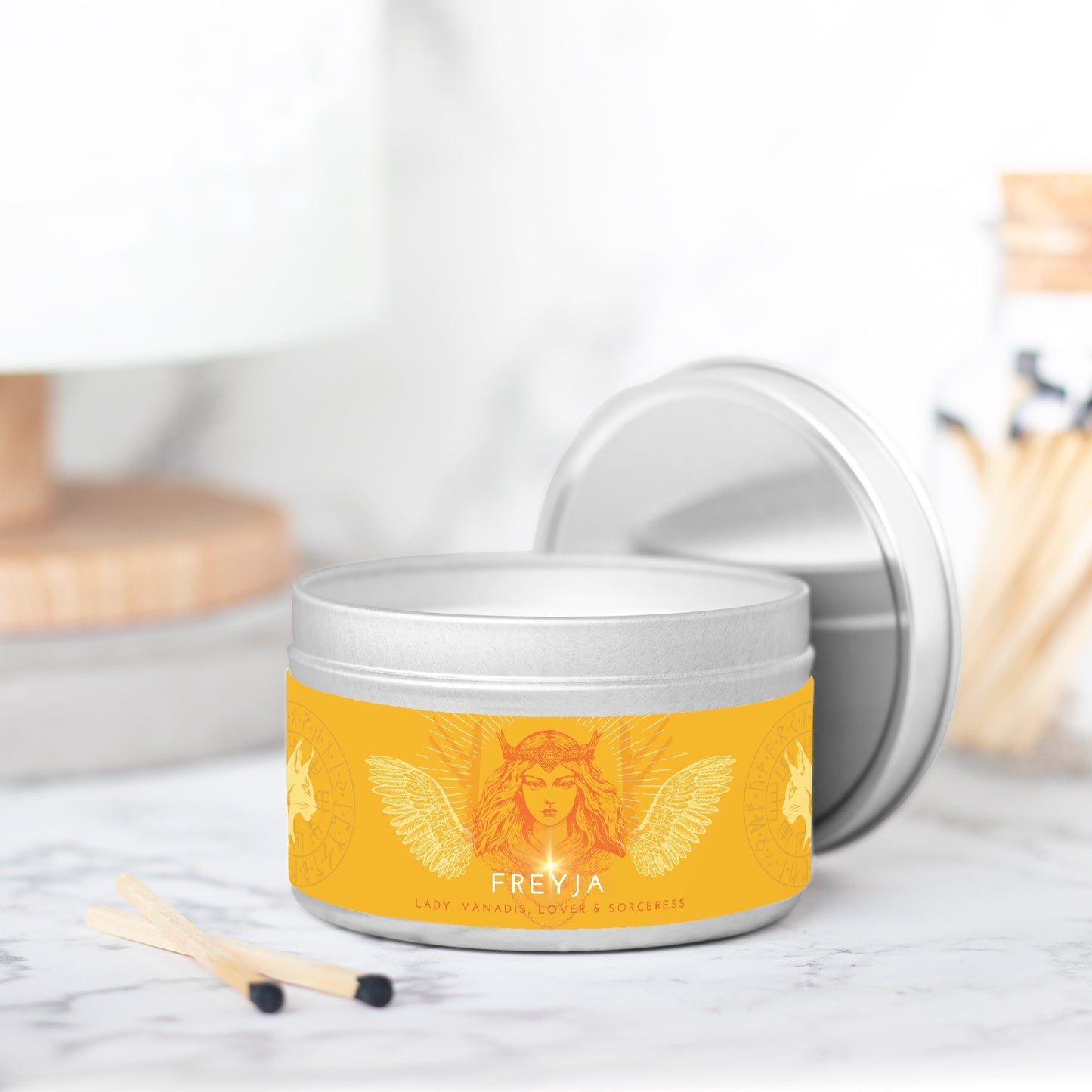 Freyja, Norse Goddess of Love and Magic 8oz Candle