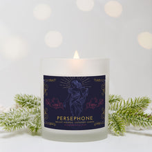 Load image into Gallery viewer, Persephone, Queen of the Underworld 11oz Frosted Glass Candle
