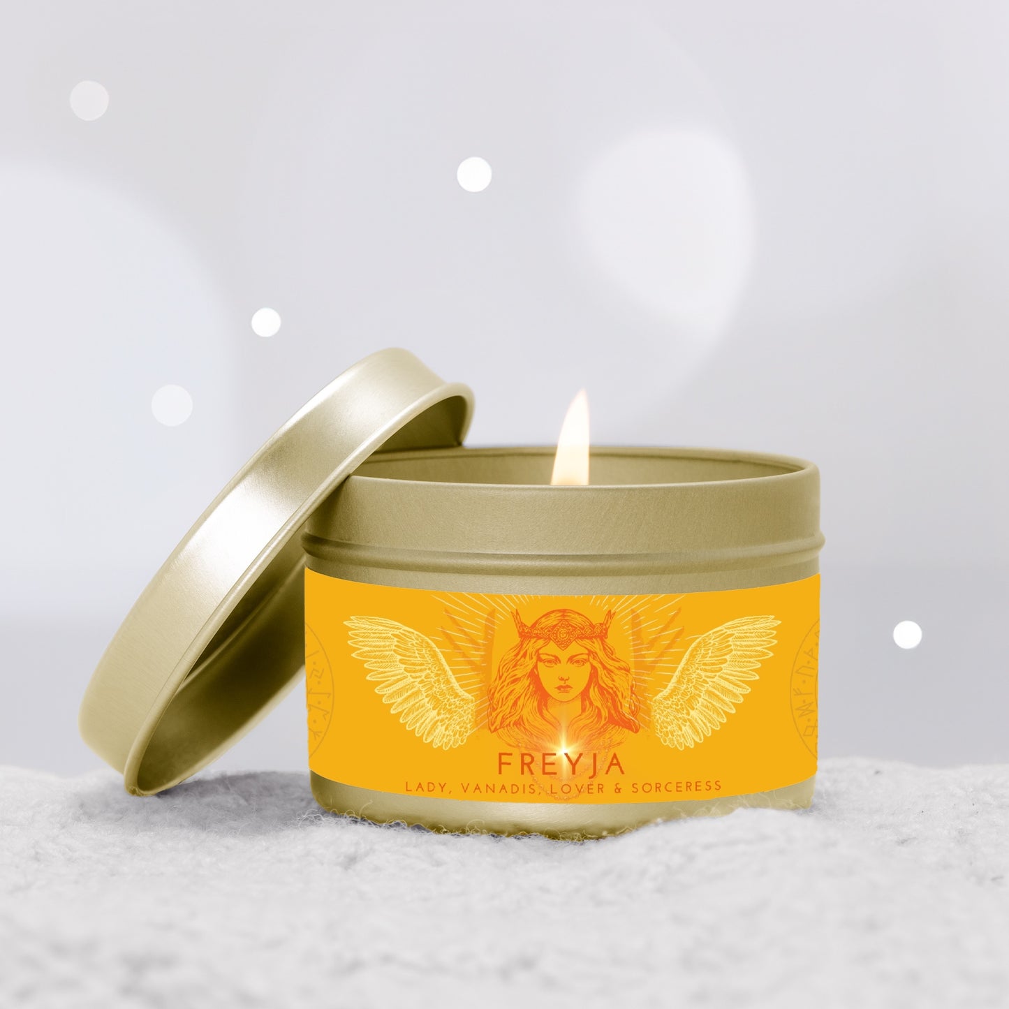 Freyja, Norse Goddess of Love and Magic 4oz Candle