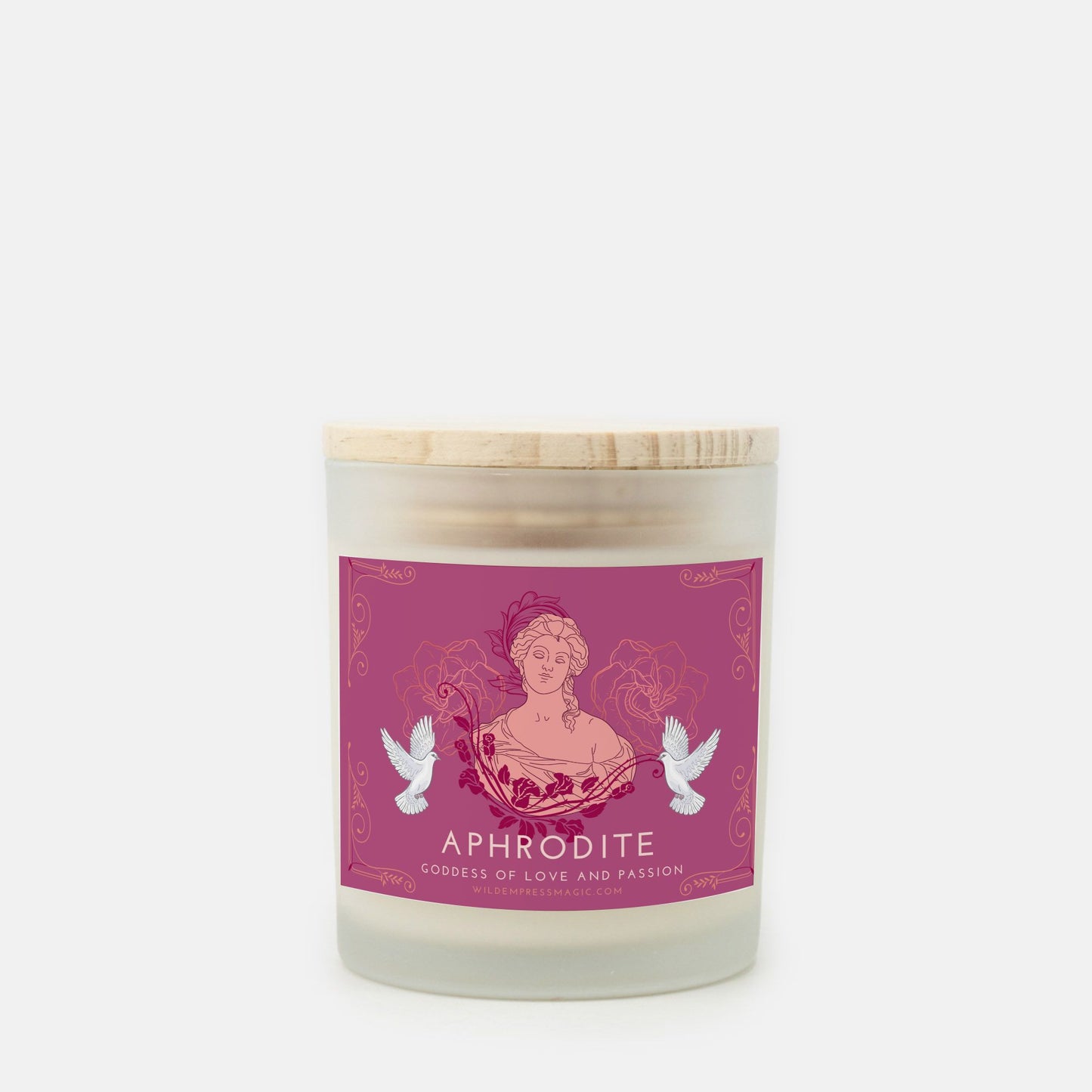 Aphrodite 11oz Frosted Glass Candle