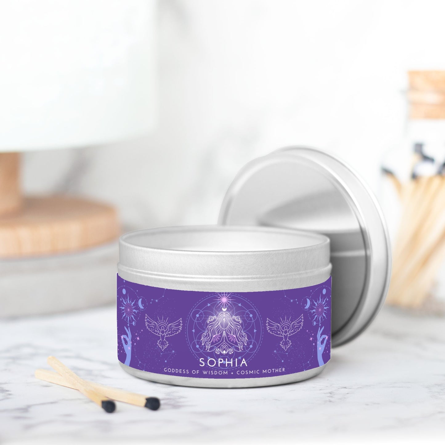 Sophia, Goddess of Wisdom 8oz Candle