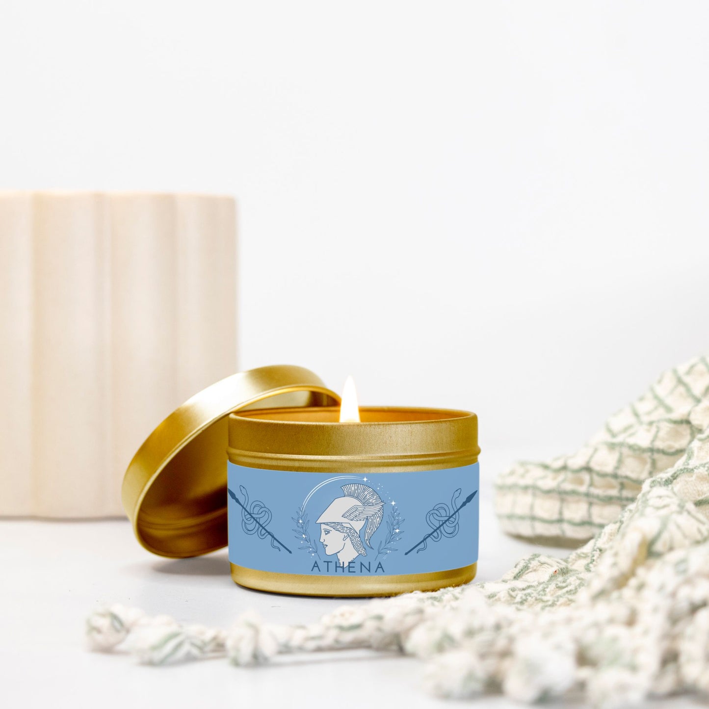 Athena, Greek Goddess of Wisdom and War 4oz Candle