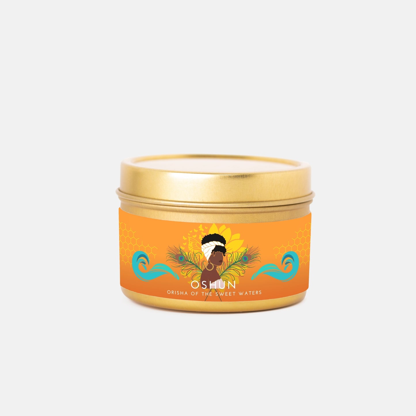 Oshun, Orisha of the Sweet Waters 4oz Candle