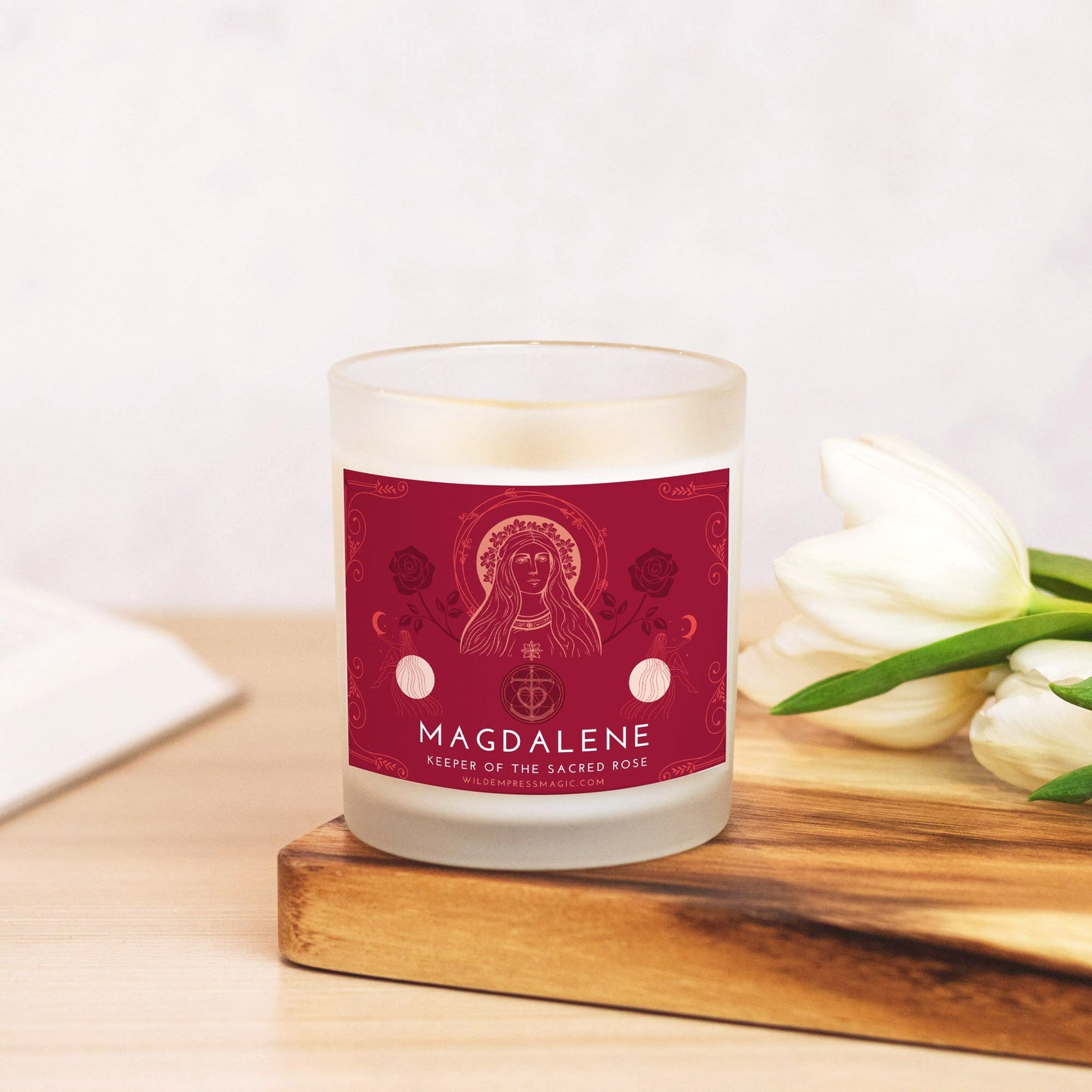 Mystic Magdalene 11oz Frosted Glass Candle