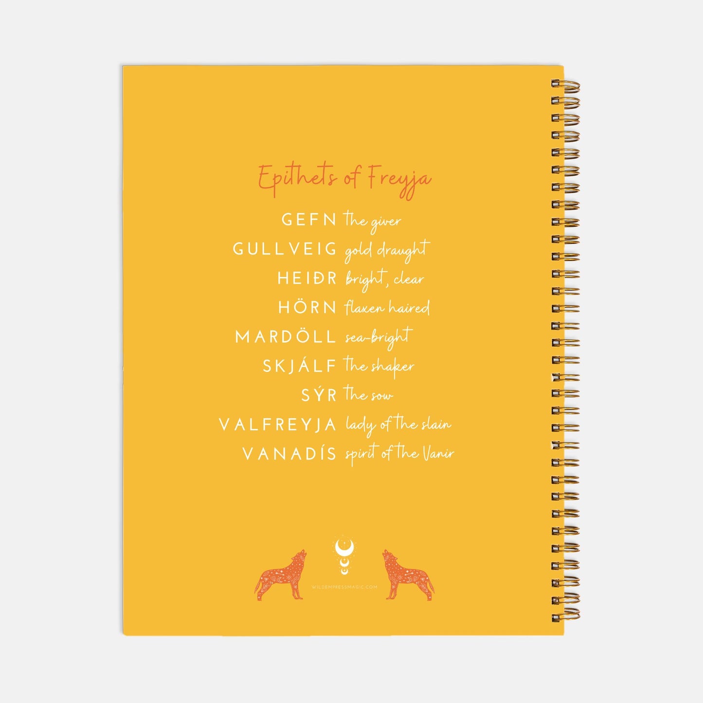 Freyja Full Size 2025-26 Hardcover Planner