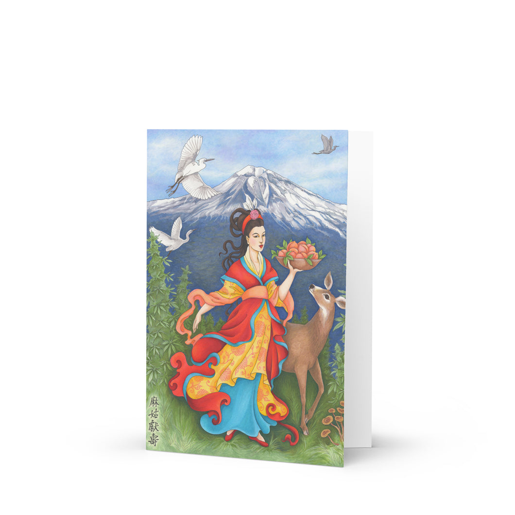 Magu Xian Shou Greeting Card